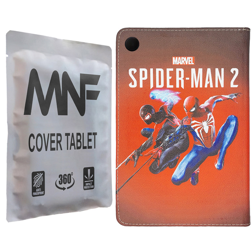 picture کیف کلاسوری ام ان اف طرح مرد عنکبوتی کد M-346 مناسب برای تبلت سامسونگ Galaxy Tab A8 10.5 / X200 / X205