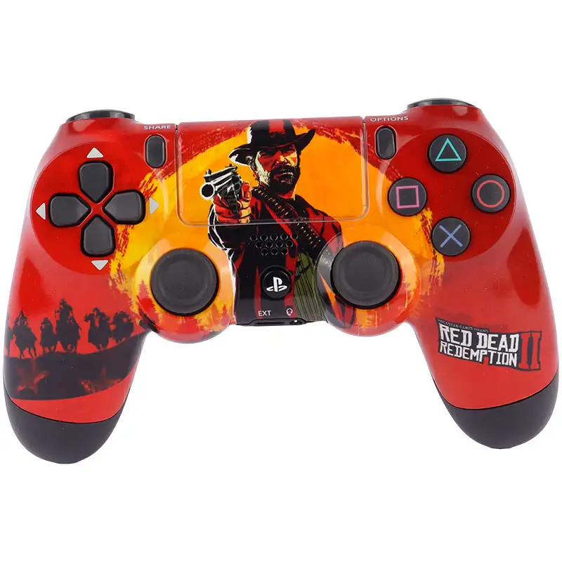 picture دسته بی سیم SONY PlayStation 4 DualShock 4 High Copy طرح Red Dead 2 کد 1