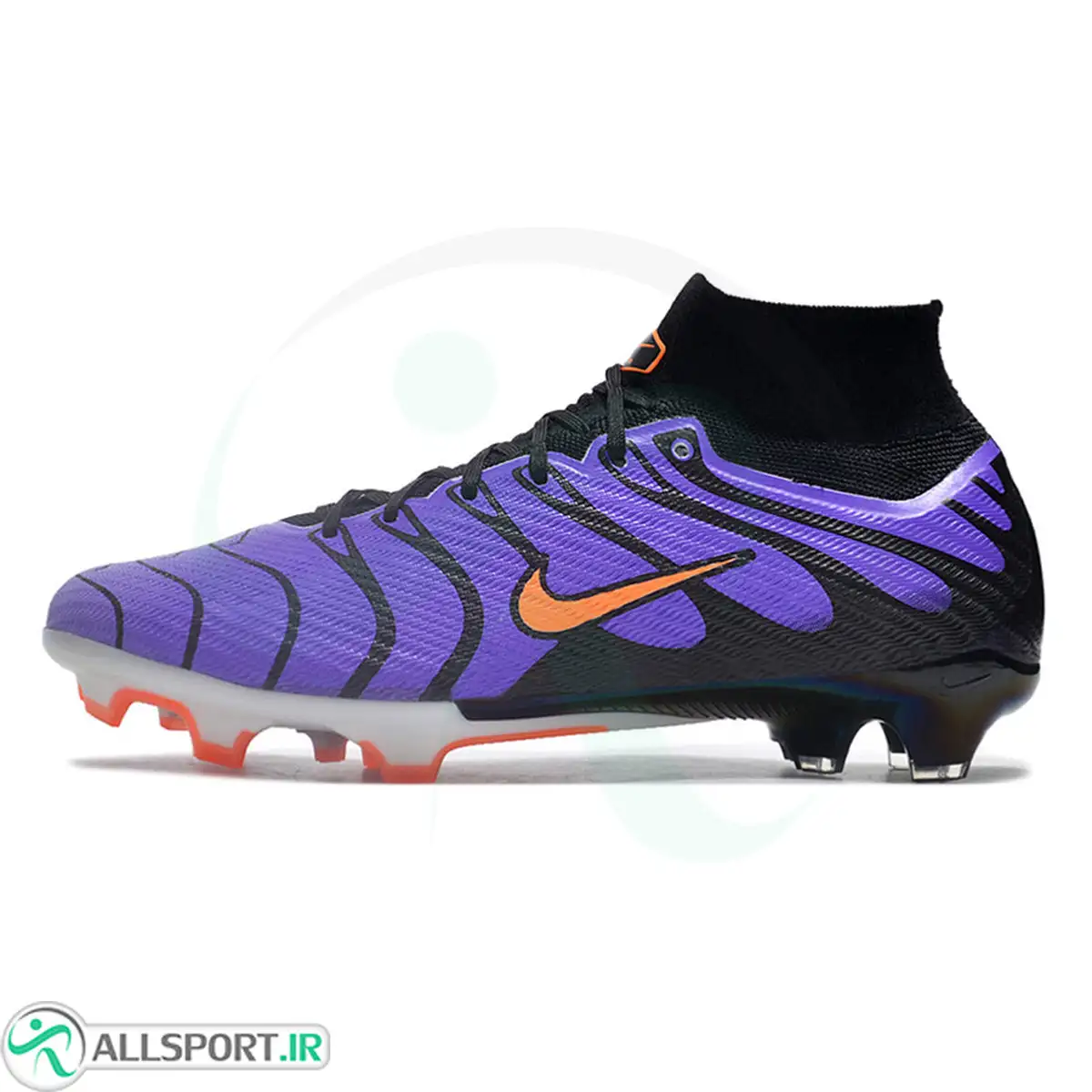 picture کفش فوتبال نایک ایر زوم مرکوریال طرح اصلی Nike Air Zoom Mercurial 9 Elite SG Purple Black