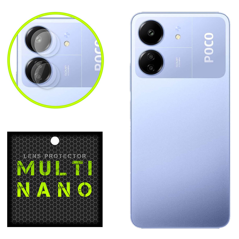 picture محافظ لنز دوربین مولتی نانو مدل X-L2N مناسب برای گوشی موبایل شیائومی Poco C65 بسته دو عددی
