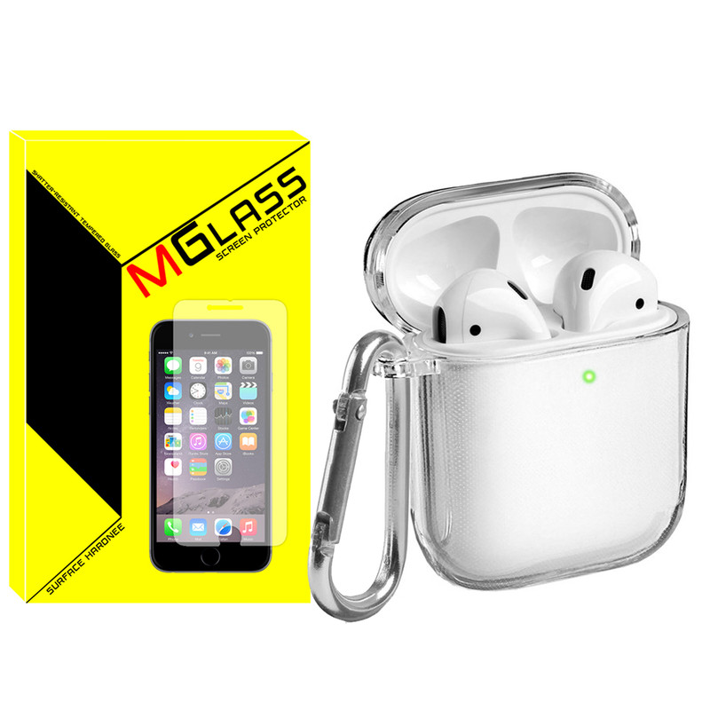 picture کاور ام‌گلس مدل Clear-MG مناسب برای کیس اپل ایرپاد Airpods 1 / Airpods 2