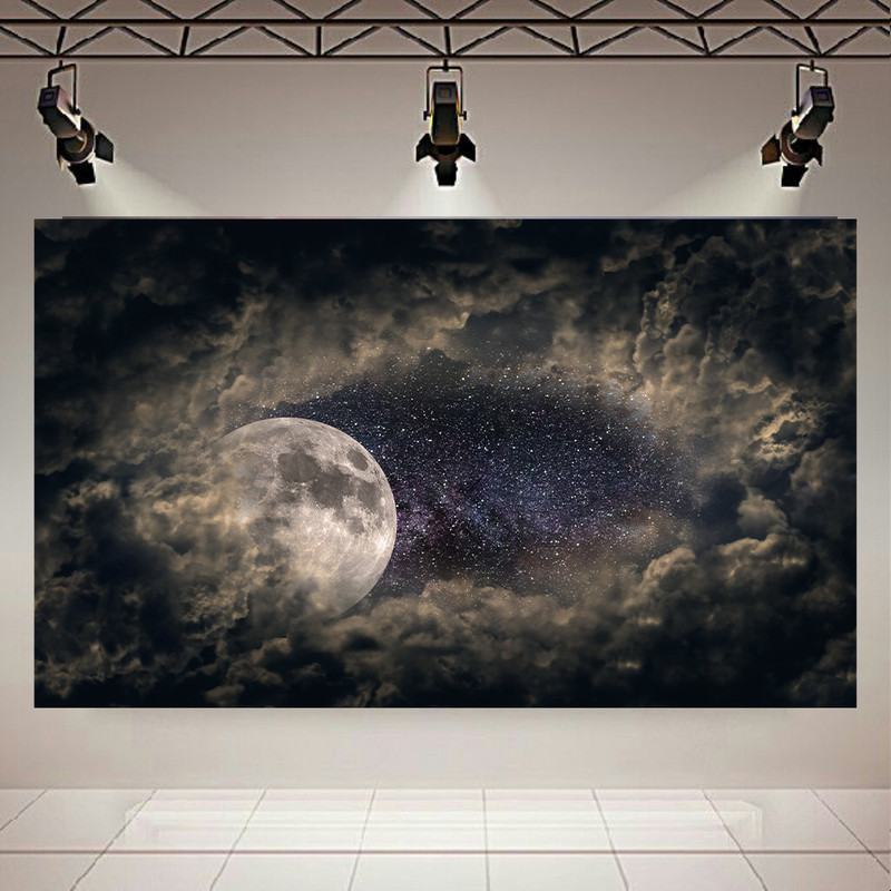 picture پوستر مدل بک لایت طرح ماه و ستارگان کد PD15021