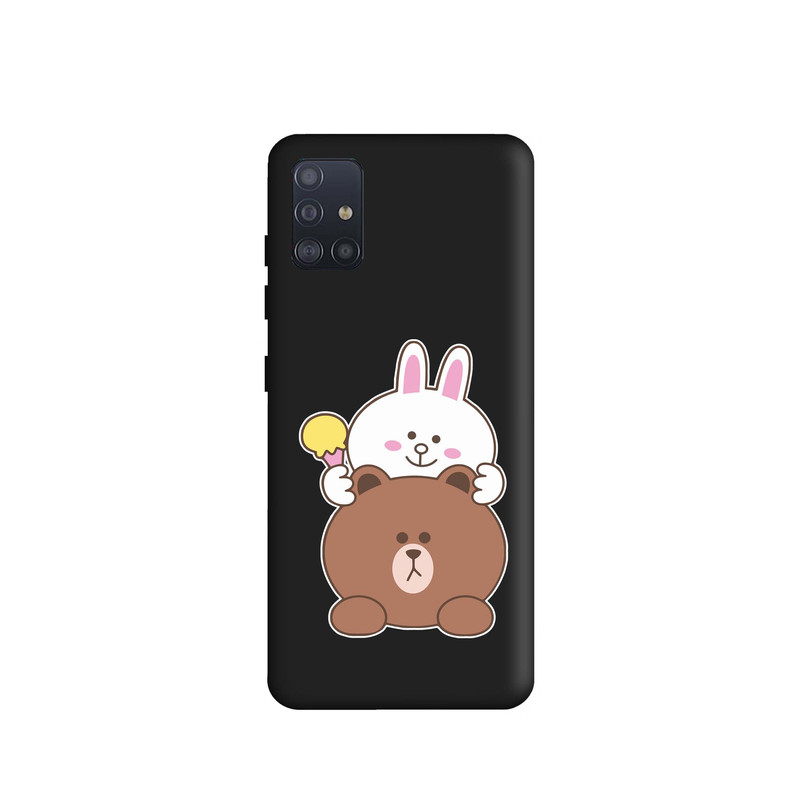 picture کاور قاب گارد طرح خرگوشی و خرسی کد s8086 مناسب برای گوشی موبایل سامسونگ Galaxy A51