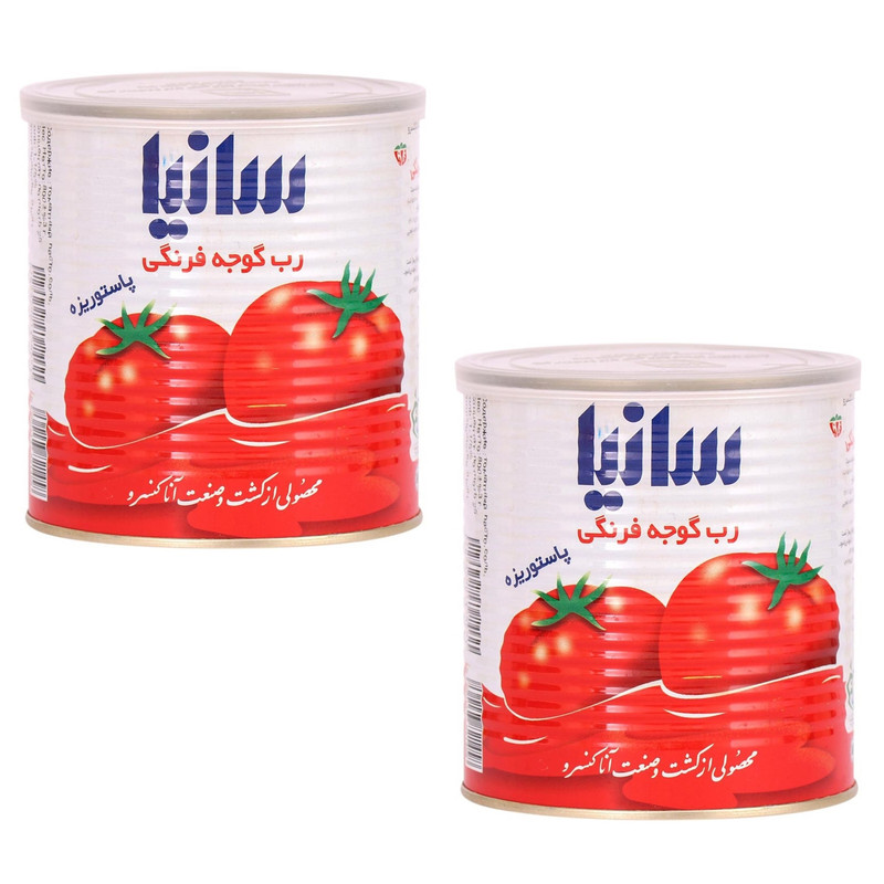 picture رب گوجه فرنگی سانیا - 800 گرم بسته 2 عددی