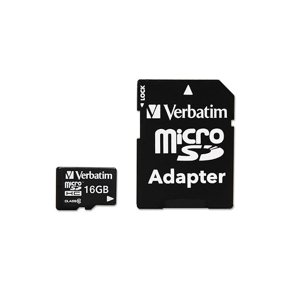 picture  کارت حافظه Micro SDHC ورباتیم مدل Premium v10 کلاس 10 UHS-I سرعت 80MB/S ظرفیت 16 گیگابایت به همراه آداپتور