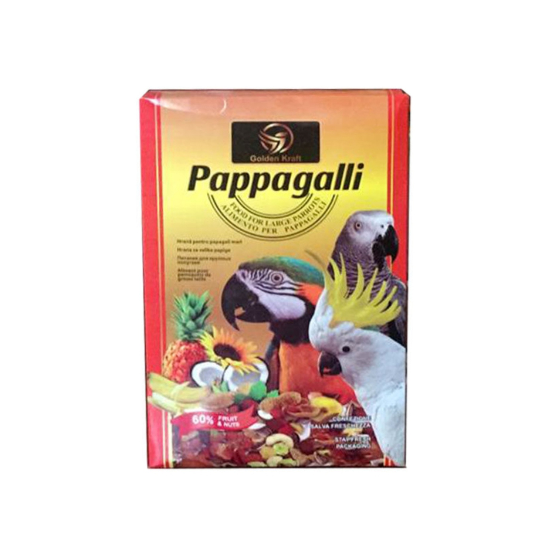 picture غذای طوطی سانان گلدن کرافت مدل Pappagalli وزن 1 کیلوگرم
