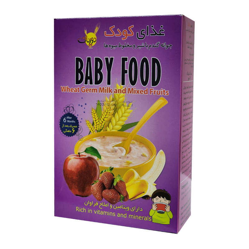 picture غذای کودک با طعم مخلوط میوه های دوریان - 250 گرم