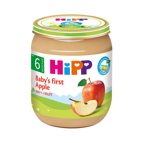 picture پوره میوه کودک طعم سیب هیپ - 125 گرم