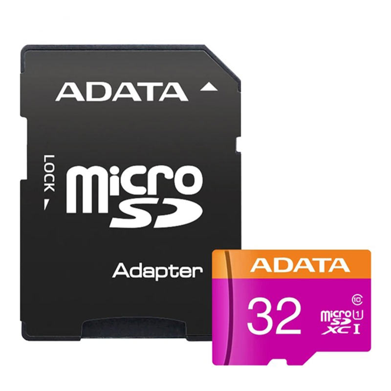 picture کارت حافظه‌ microSDHC ای دیتا مدل Premier کلاس 10 استاندارد UHS-I U1 سرعت 80MBps ظرفیت 32 گیگابایت به همراه با آداپتور SD