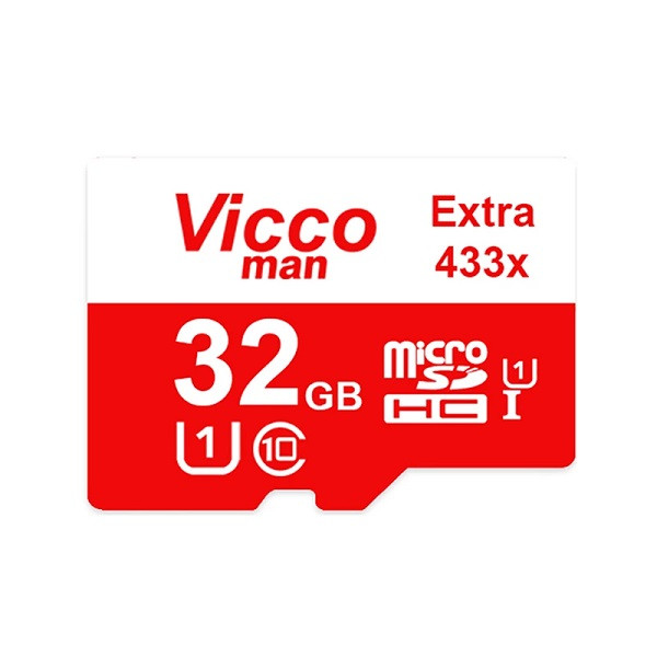 picture کارت حافظه microSDHC ویکومن مدل Extra 433X کلاس 10 استاندارد UHS-I U1 سرعت 65MBps ظرفیت 32 گیگابایت 