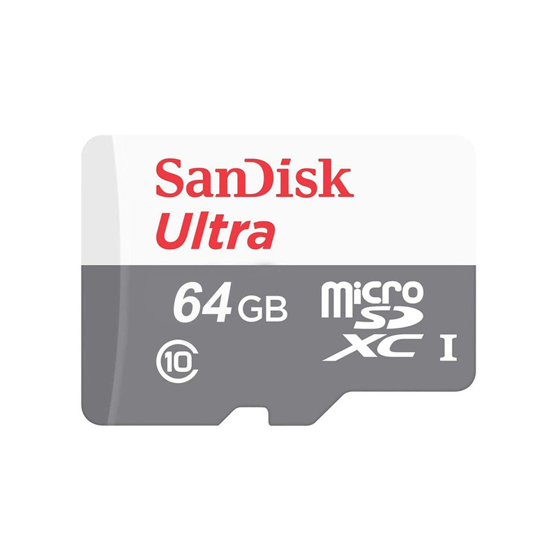picture کارت حافظه microSDXC سن دیسک مدل Ultra کلاس 10 استاندارد UHS-I U1 سرعت 100MBps ظرفیت 64 گیگابایت