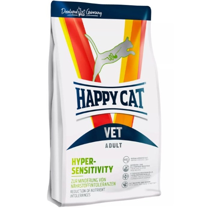 picture غذای خشک گربه هپی کت مدل Hypersensitivity وزن 1400 گرم