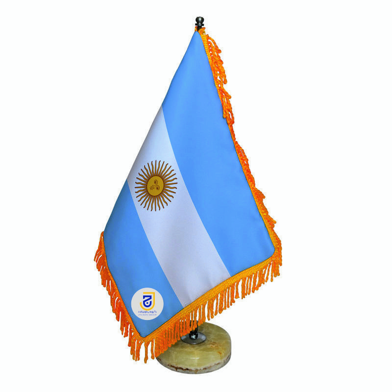 picture پرچم رومیزی جاویدان تندیس پرگاس مدل آرژانتین کد 1