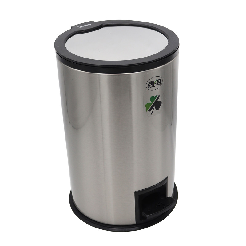 picture سطل زباله پدالی آکا الکتریک مدل آینه ای کد YP-SADE-05L ظرفیت 5 لیتری