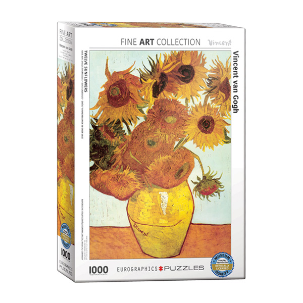 picture پازل 1000 تکه یوروگرافیکس پازلز مدل Twelve Sunflower