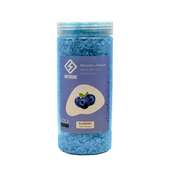 picture نمک حمام هامانا مدل Blueberry وزن 950 گرم