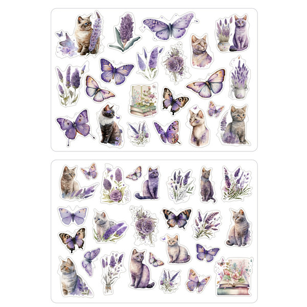 برچسب مدل Cats and Butterflies طرح بولت ژورنال و اسکرپ بوک کد 53 بسته 2 عددی 3744228