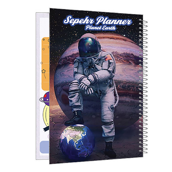 picture دفتر برنامه ریزی 80 برگ عالیان سپهر  طرح فضانورد کد 2