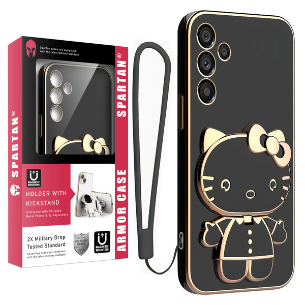 کاور اسپارتان مدل Kitty مناسب برای گوشی موبایل سامسونگ Galaxy A54 به همراه بند نگهدارنده 3919791