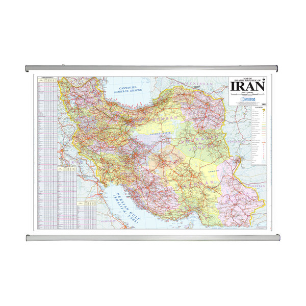 picture  نقشه گیتاشناسی مدل تقسیمات کشوری ایران انگلیسی کد L449