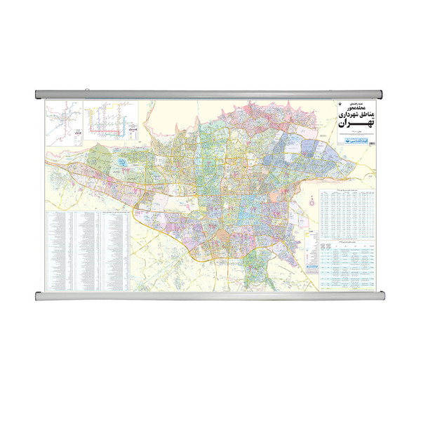 picture نقشه گیتاشناسی مدل مناطق شهرداری تهران کد L576