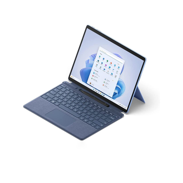 picture  تبلت مایکروسافت مدل Surface Pro 9-i5 ظرفیت 256 گیگابایت و رم 8 گیگابایت به همراه کیبورد Signature ICE BLUE و قلم Slim Pen 2