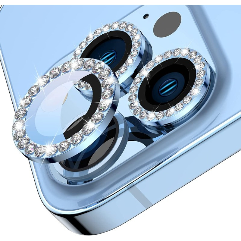 picture محافظ لنز دوربین مدل رینگی نگین دار مناسب برای گوشی موبایل اپل iPhone 13 Pro Max