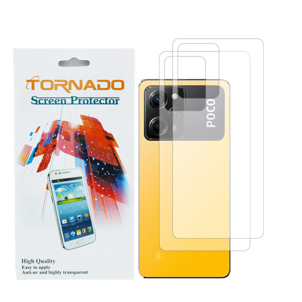 picture محافظ پشت گوشی تورنادو مدل نانوگلس مناسب برای گوشی موبایل شیائومی Poco X5 Pro بسته 2 عددی