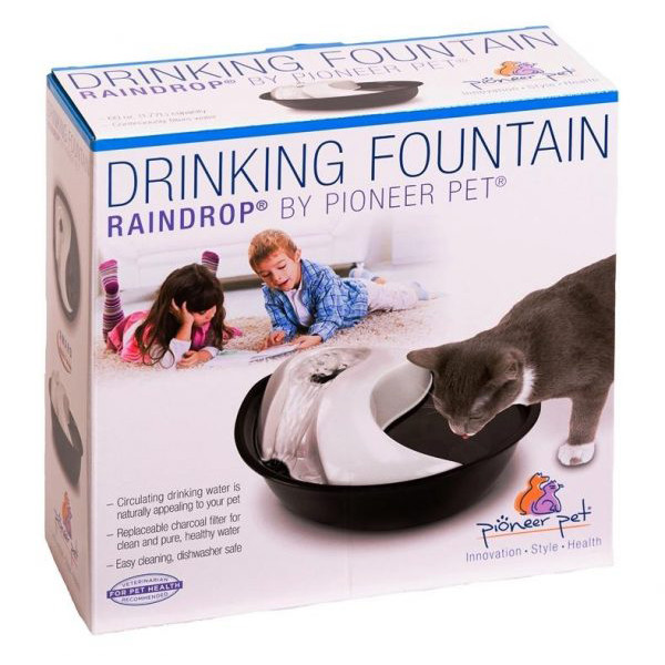picture ظرف آب سگ و گربه پایونر پت مدل Raindrop Style