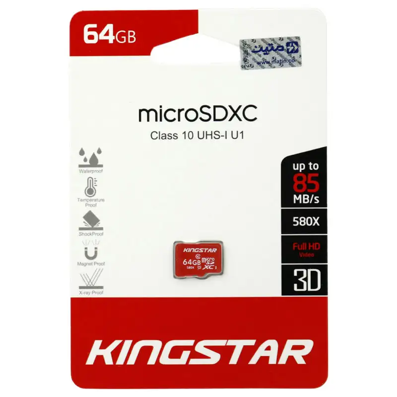 picture رم میکرو ۶۴ گیگ کینگ استار KingStar 580X U1 C10 85MB/s