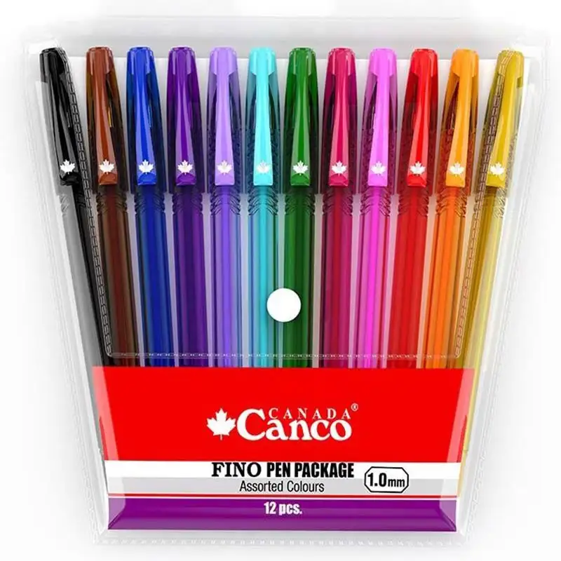 picture خودکار کنکو رنگی Canco Fino 1mm بسته ۱۲ عددی
