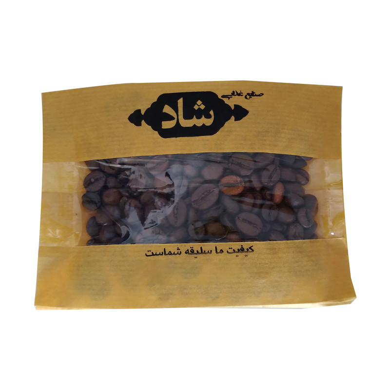 picture دانه قهوه سوپر کافئین ربوستا محصولات شاد - 250 گرم