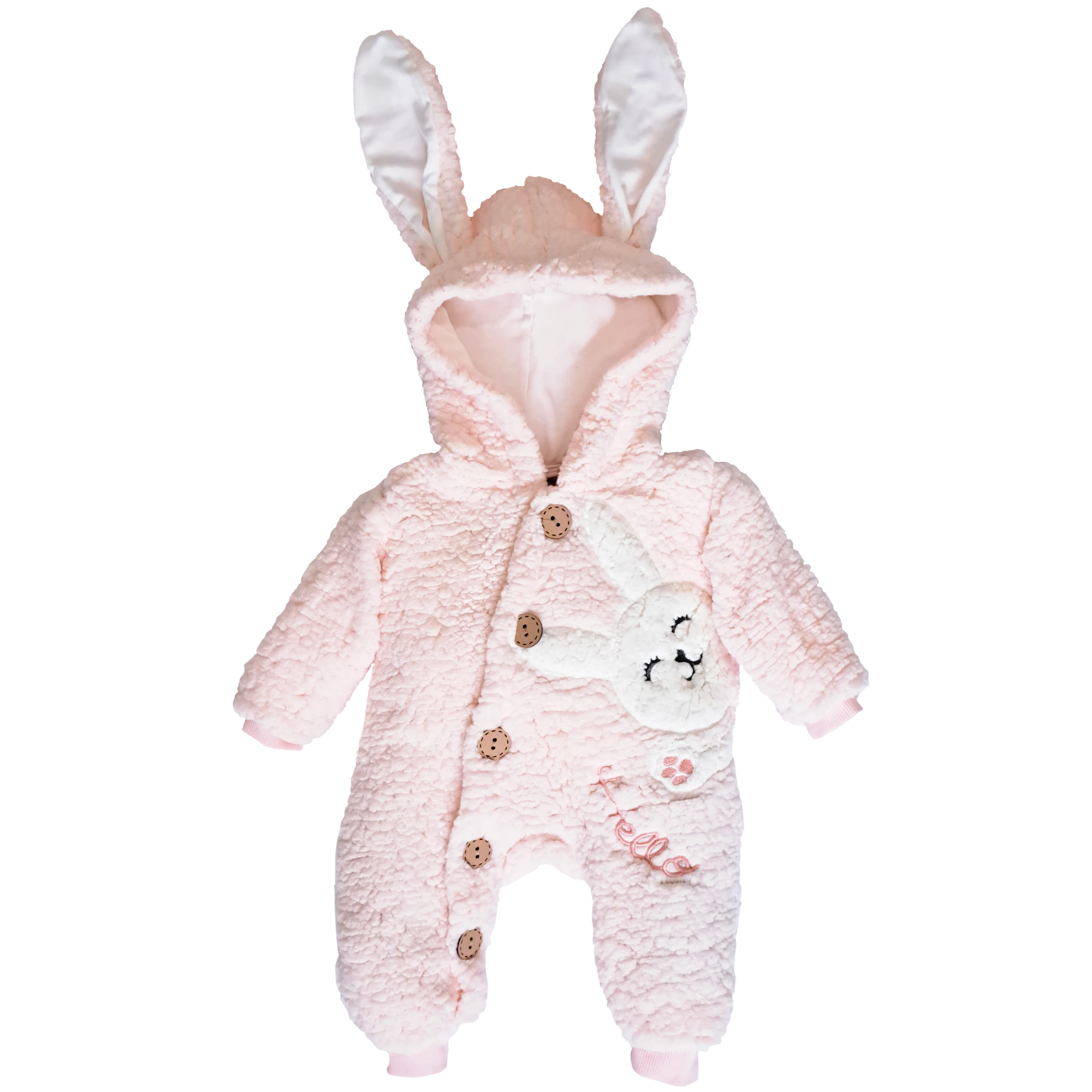 picture سرهمی نوزادی تدی مدل خرگوش رنگ صورتی