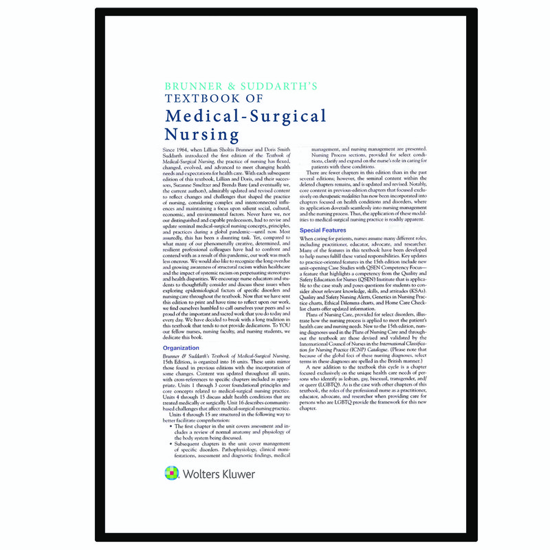 picture کتاب Brunner & Suddarth&#39;s Twxtbook of Medical-Surgical Nursing,15e اثر جمعی از نویسندگان انتشارات یکتامان 2 جلدی