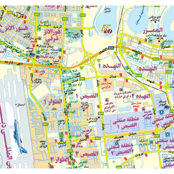 picture نقشه گیتاشناسی شهر دبی و شارجه کد 477