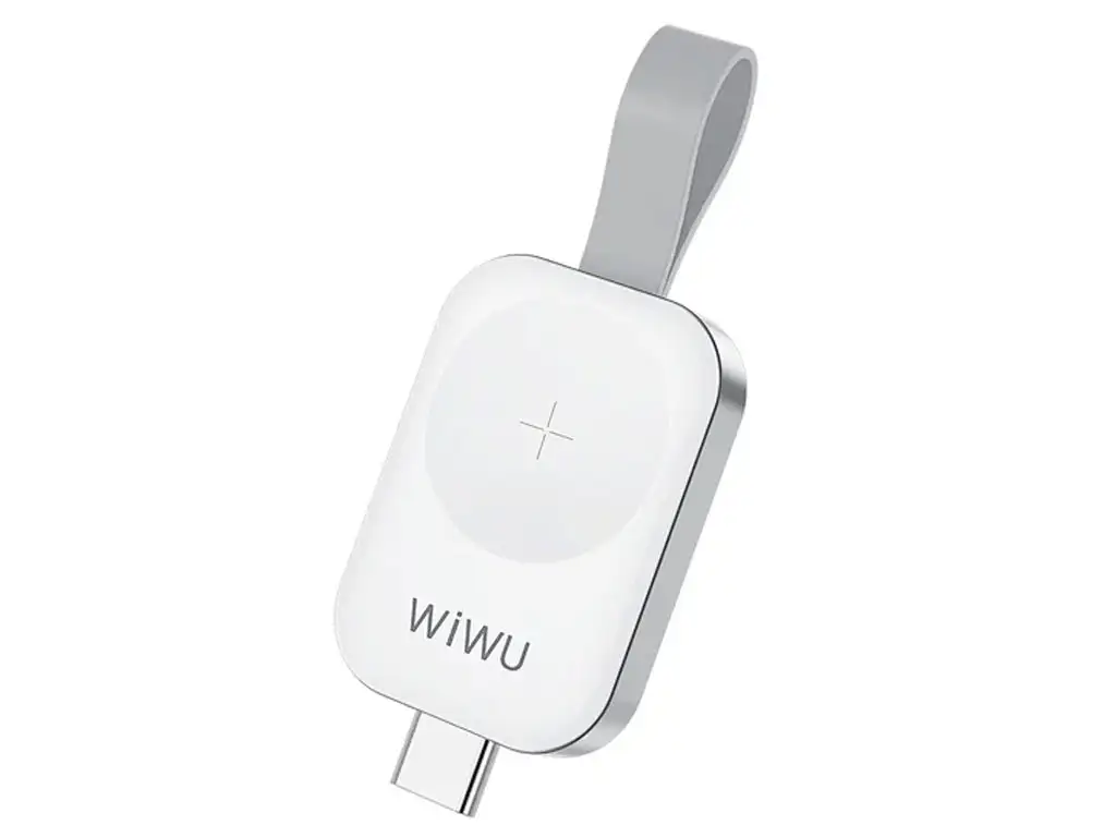 picture شارژر بی سیم مغناطیسی تایپ سی اپل واچ 1، 2، 3، 4، 5، 6، 7، 8، اس ای و اولترا 2.5 وات ویوو WiWU M16 Pro Magnetic Wireless Apple Watch Charger