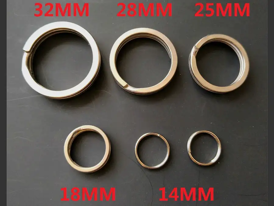 picture حلقه کلید تیتانیومی key ring pure titanium alloy