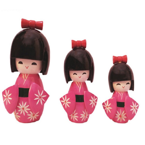 picture عروسک چوبی  مدل دخترهای ژاپنی