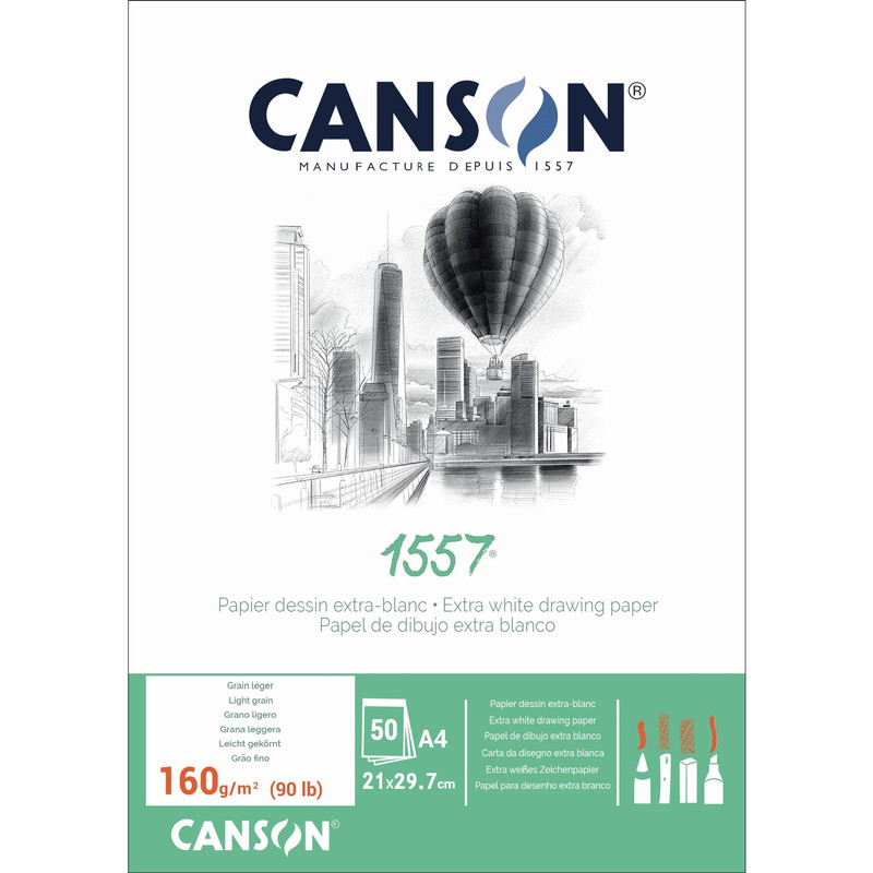picture  مقوا طراحی کانسون مدل 1557 کد 160gsm سایز 29.7 × 21 سانتی متر بسته 50 عددی