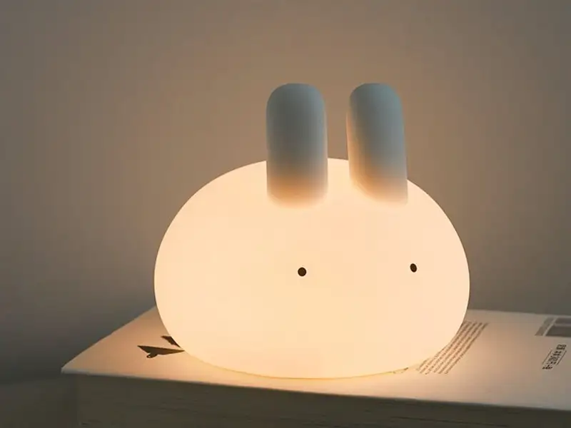 picture چراغ خواب فانتزی رومیزی قابل شارژ OSC BUNNY NIGHT LAMP H-L-26