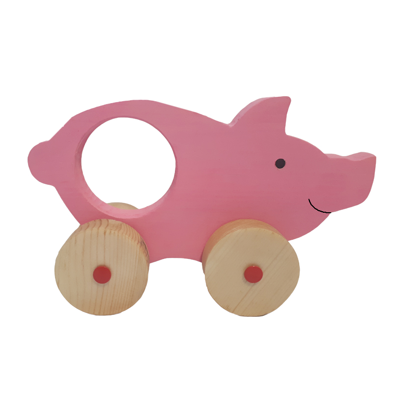 picture اسباب بازی چوبی مدل خوک