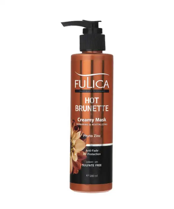 picture کرم پمپی فولیکا FULICA تقویت کننده و ترمیم کننده  موهای قهوه ای و مشکی مدل Hot Brunette