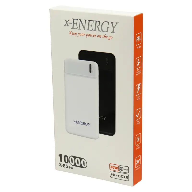 picture پاور بانک فست شارژ ۱۰۰۰۰ ایکس انرژی X-Energy X-85 QC3 PD 20W